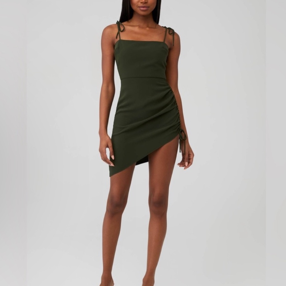 Revolve | Amanda Uprichard Green Dress XS